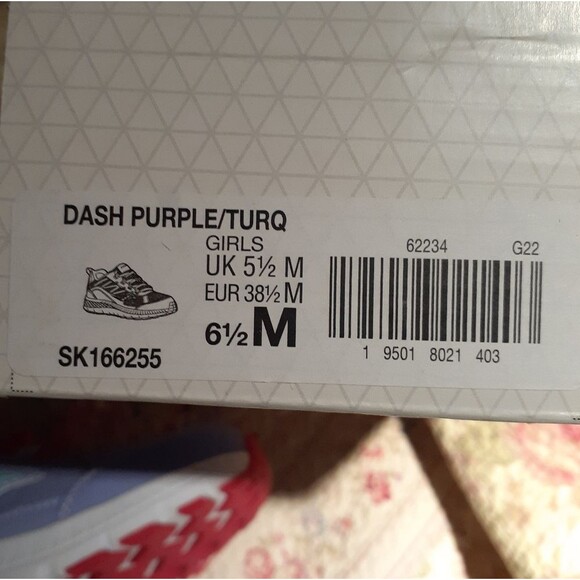 Saucony sneakers 7.5 dash running shoes athletic trainers new 6.5 big girls kids - Picture 3 of 4